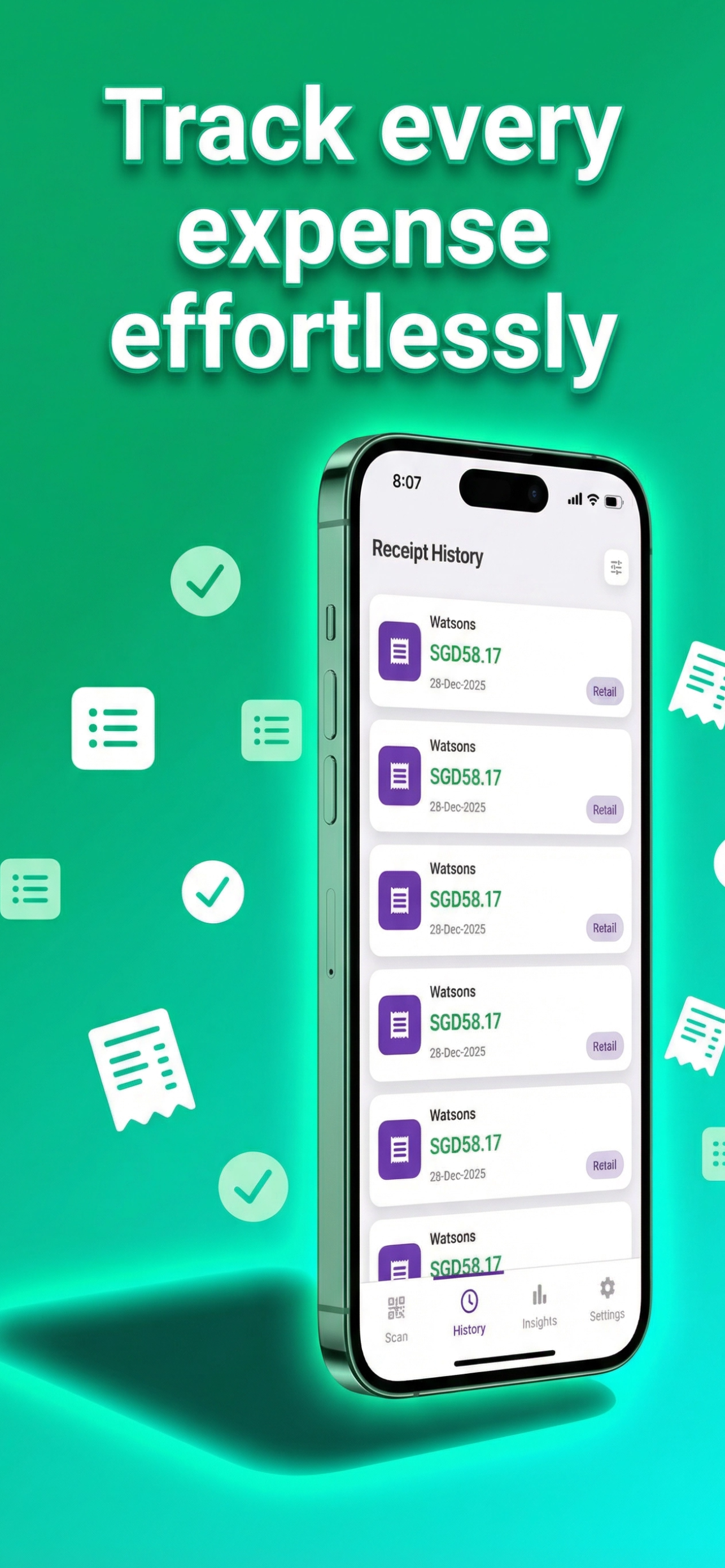 ReceiptSync – Smart Receipt Scanner - Screenshot 5 showing product features and functionality