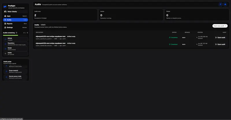Preflight screenshot 5