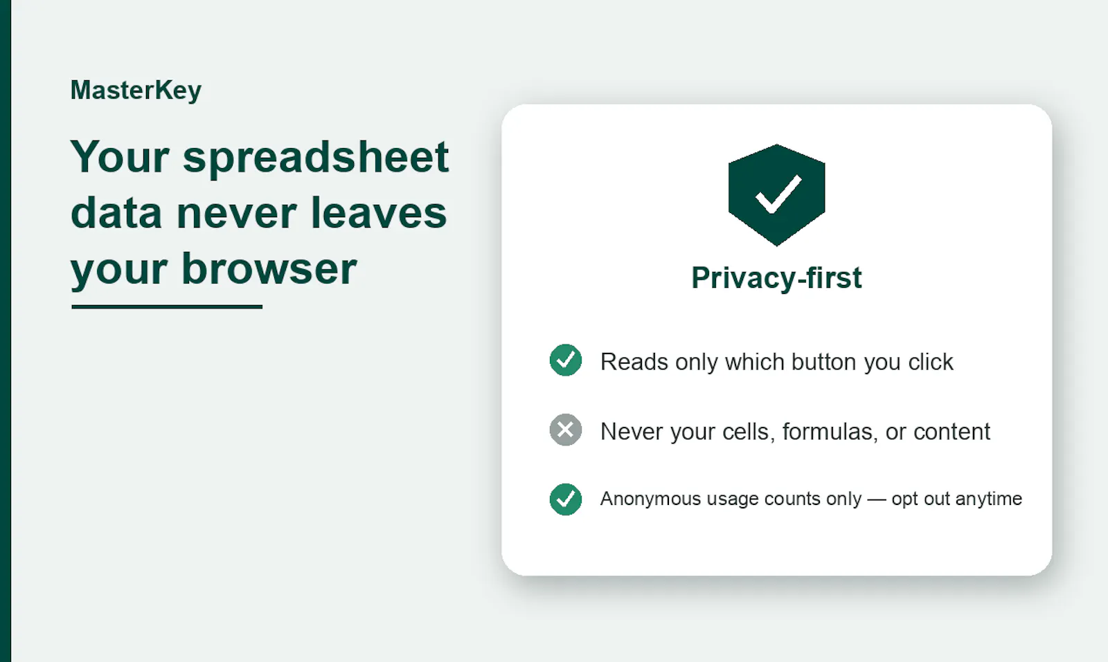 MasterKey — Shortcut coach for Sheets screenshot 6