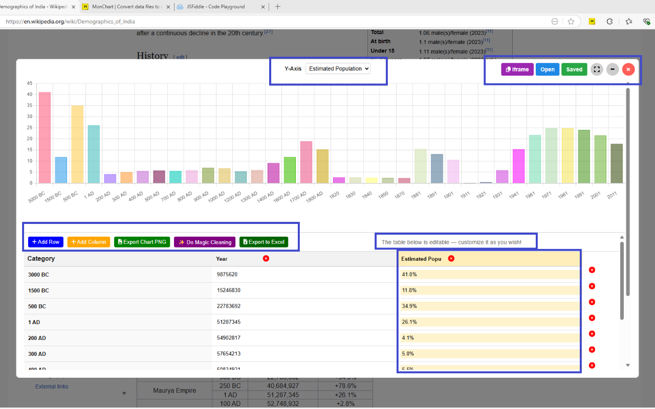 HTML Table Miner Add-on for Edge Browser gallery image