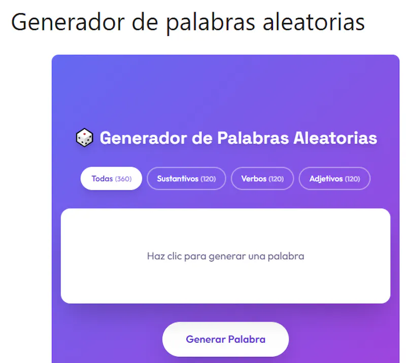 generadordepalabra.com  screenshot 1