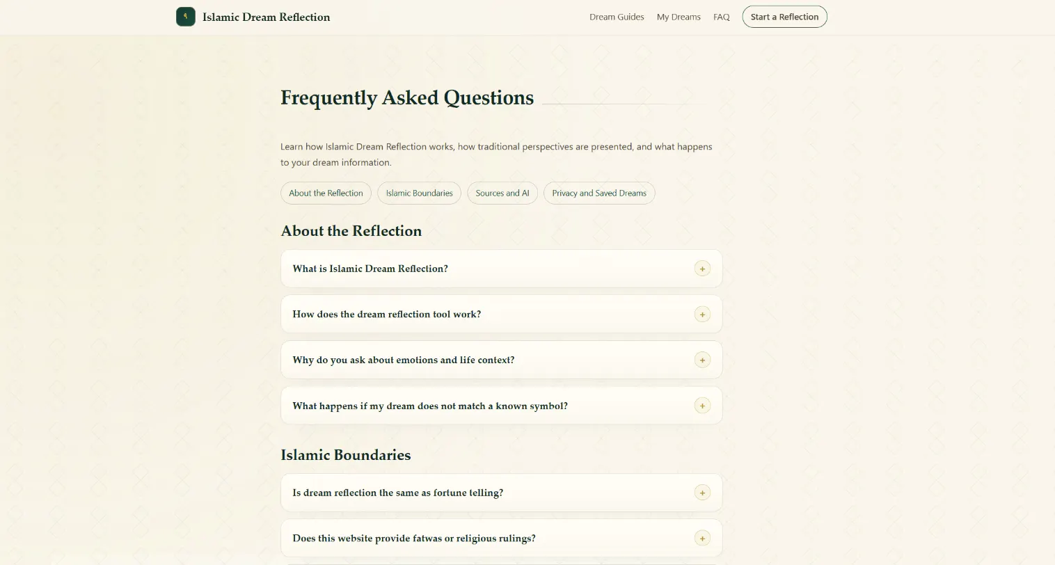 Islamic Dream Reflection gallery image
