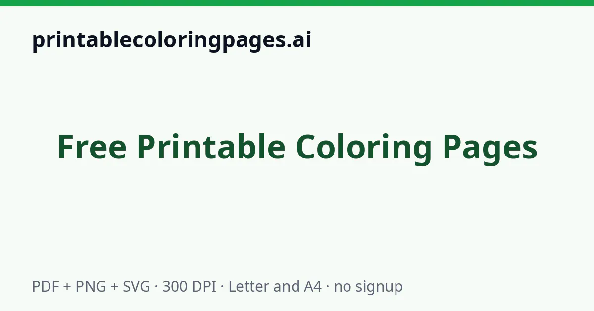 Printable Coloring Pages gallery image