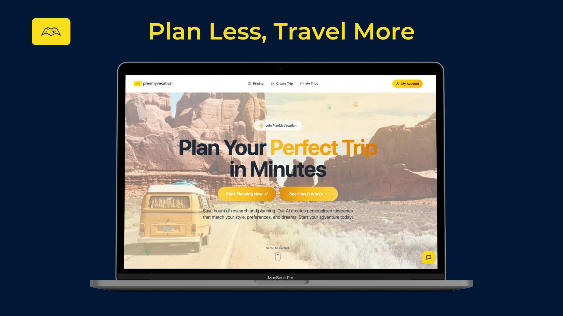Planmyvacation - Pianifica viaggi perfetti in pochi secondi con itinerari generati dall'intelligenza artificiale media 2