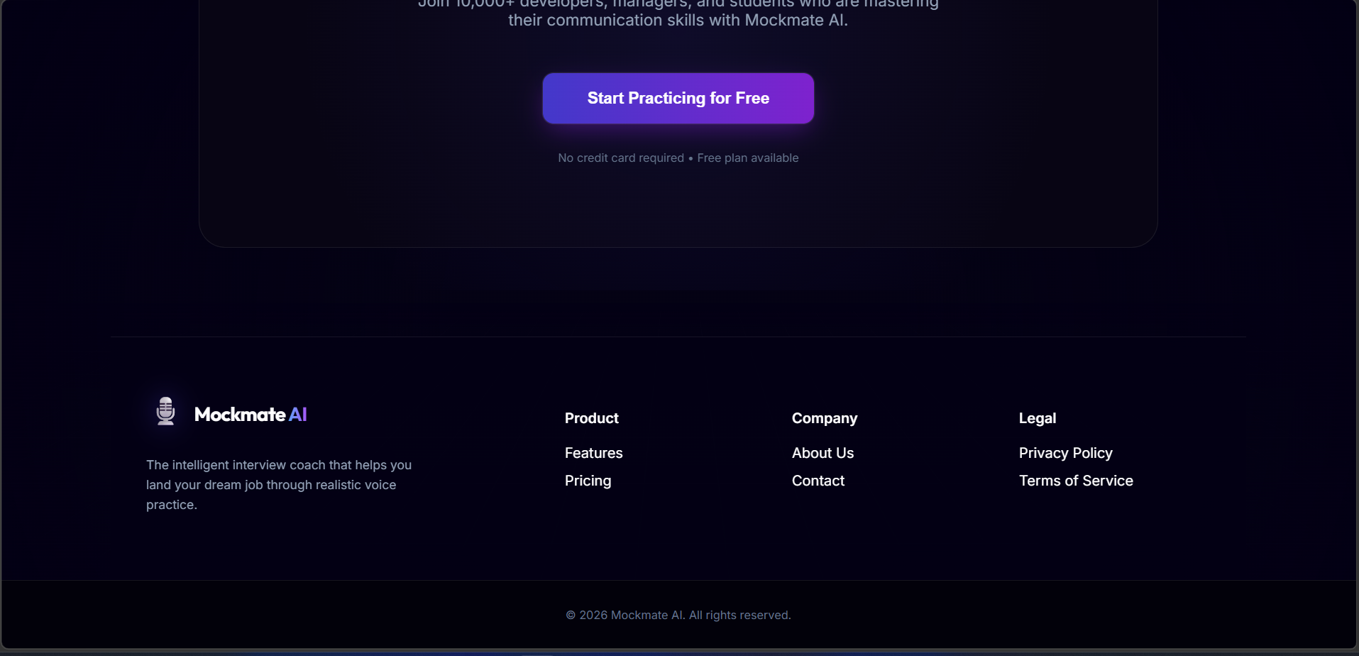 AI  mock interview system Boilerplate gallery image