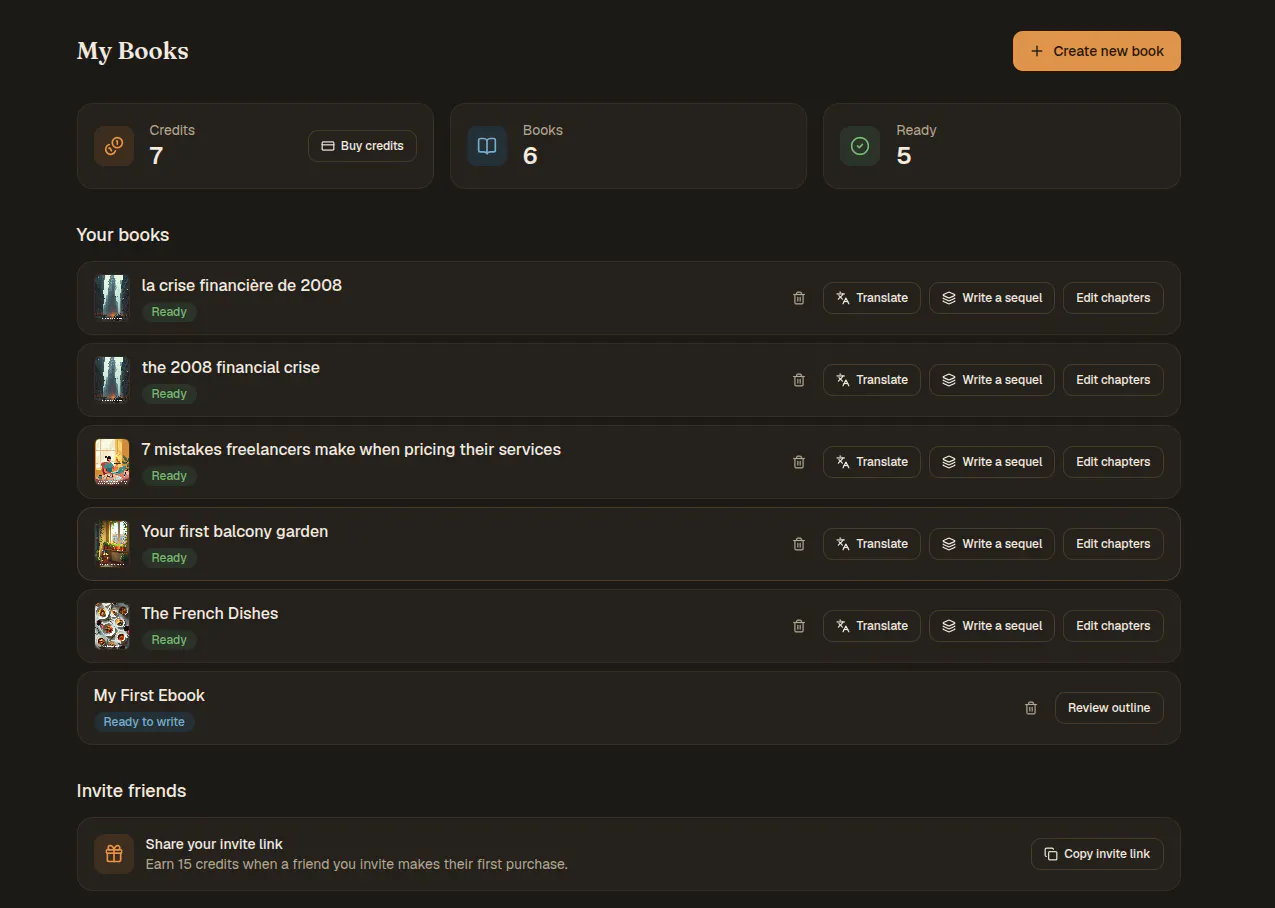 Ebook Creator screenshot 3
