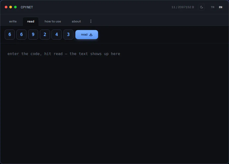 CPYNET — Online Clipboard gallery image