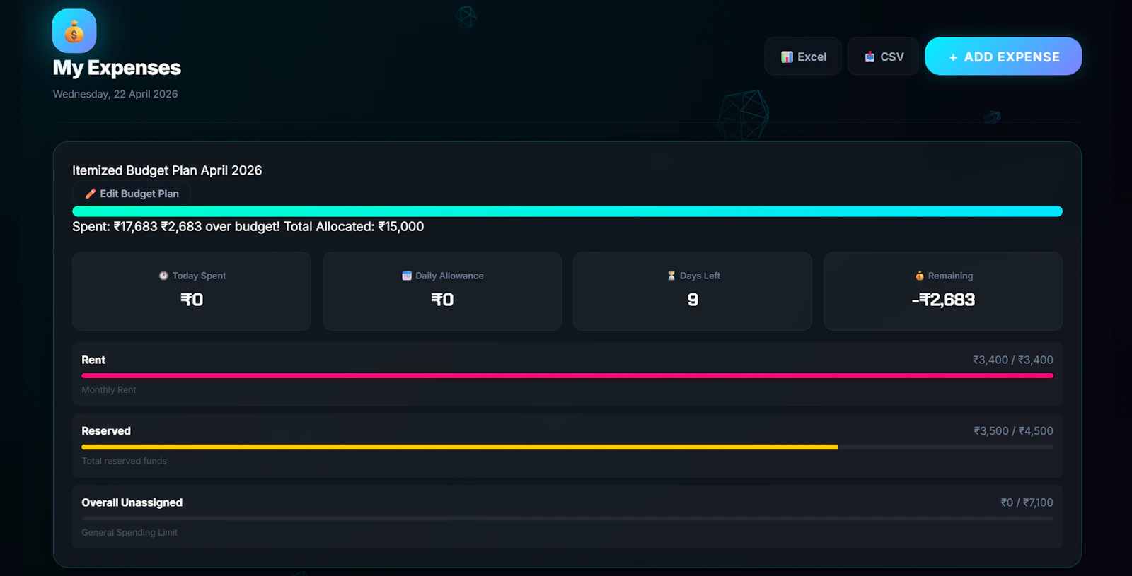  My Expense Tracker screenshot 1
