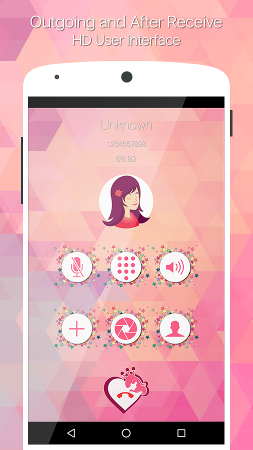 Sweet Pink Dialer + Caller ID gallery image