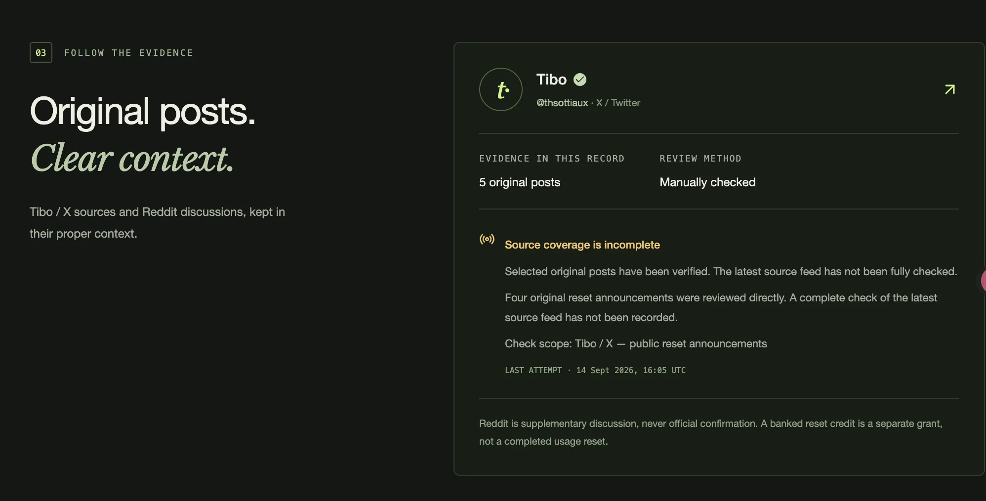 Codex Reset Tracker — Status & History gallery image