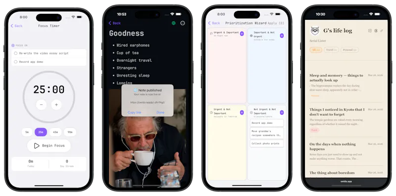 Owldo: Your second brain, made public screenshot 3