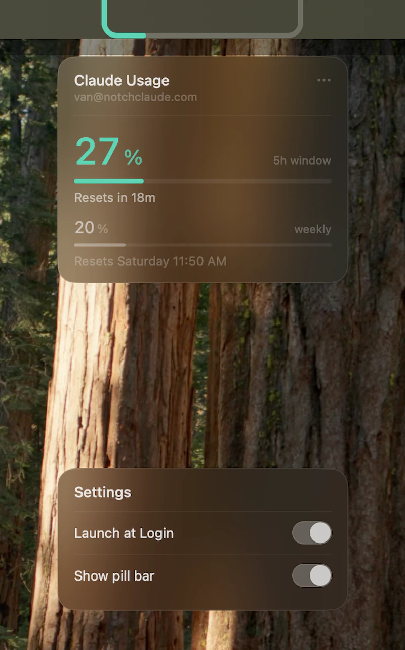 NotchClaude screenshot 3