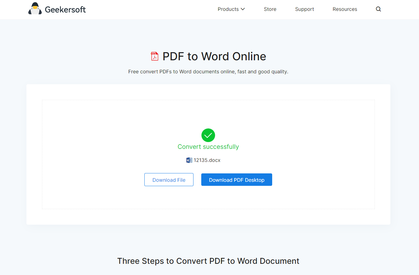 Geekersoft Free PDF to Word gallery image