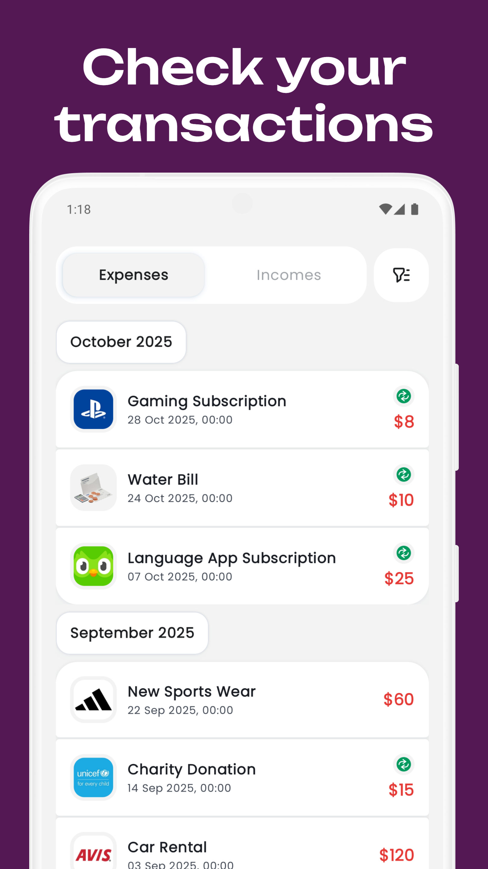 Média Espionner - planificateur budgétaire, tracker des dépenses, gestion de l'argent 4