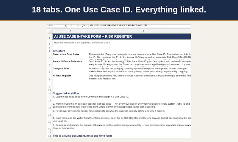 AI UseCase Intake& Risk Register Toolkit screenshot 4