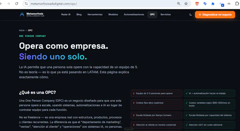 Metamorfosis Intelligence Hub screenshot 2