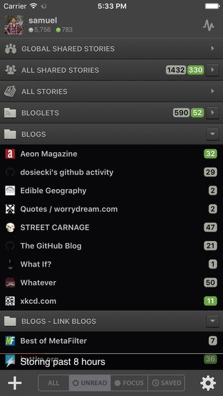 Newsblur 6.0 gallery image