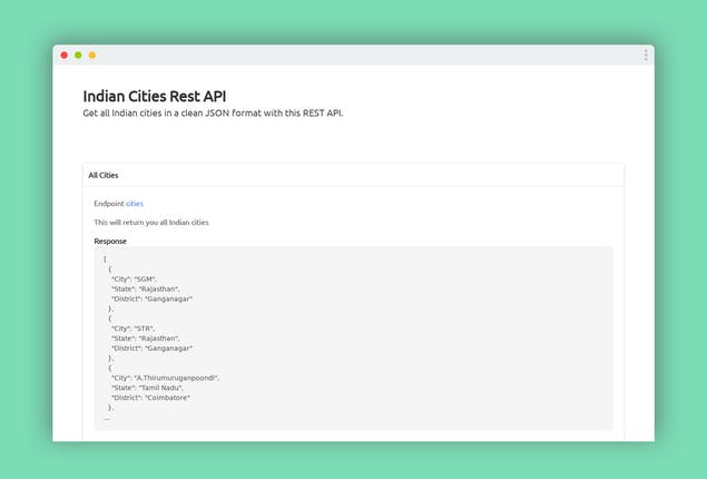 Indian Cities Rest Api media 1