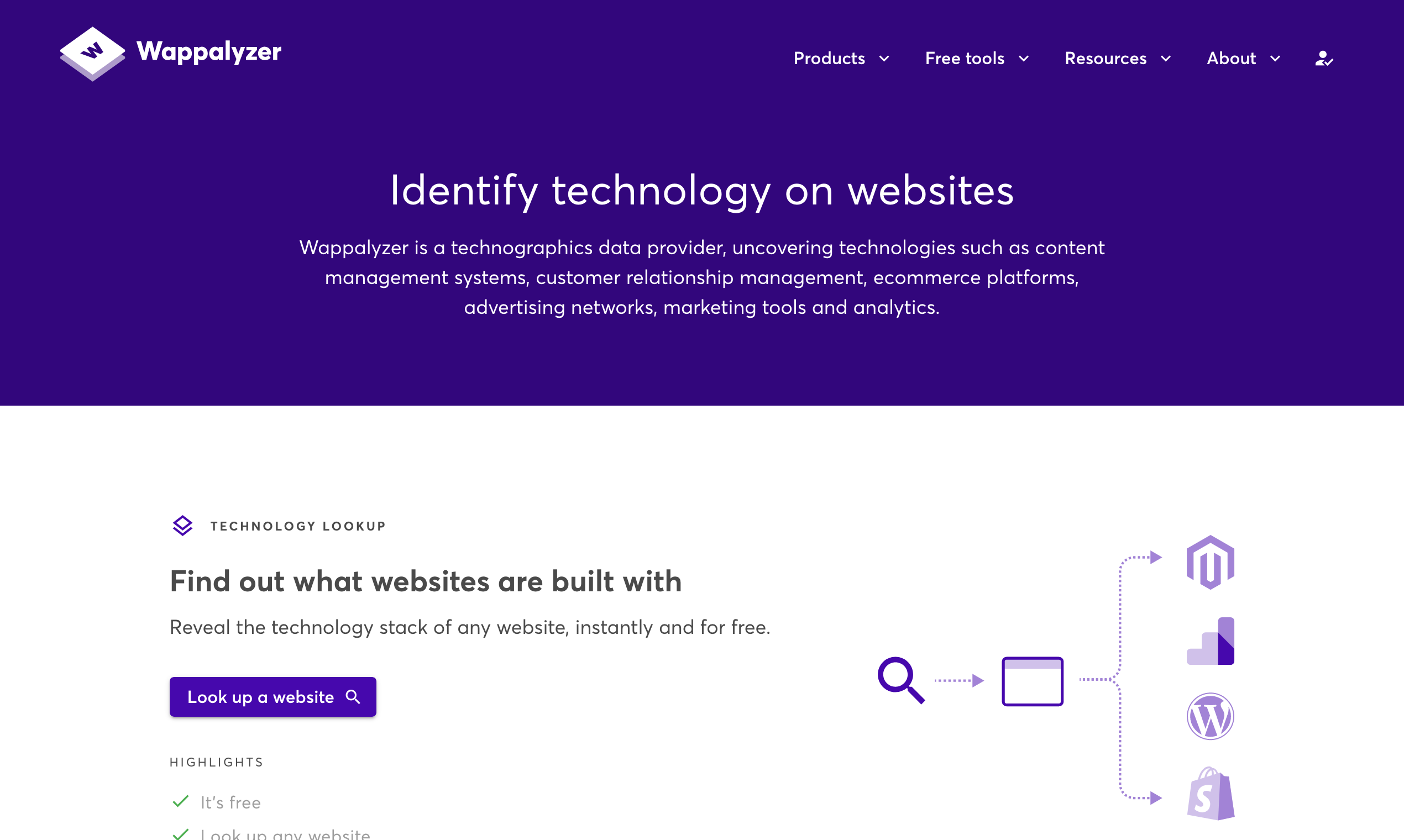 Wappalyzer gallery image