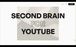 Second Brain for Youtube media 1