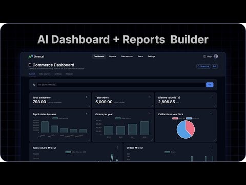 startuptile Onvo AI-Intelligent Dashboard and Report Builder SDK