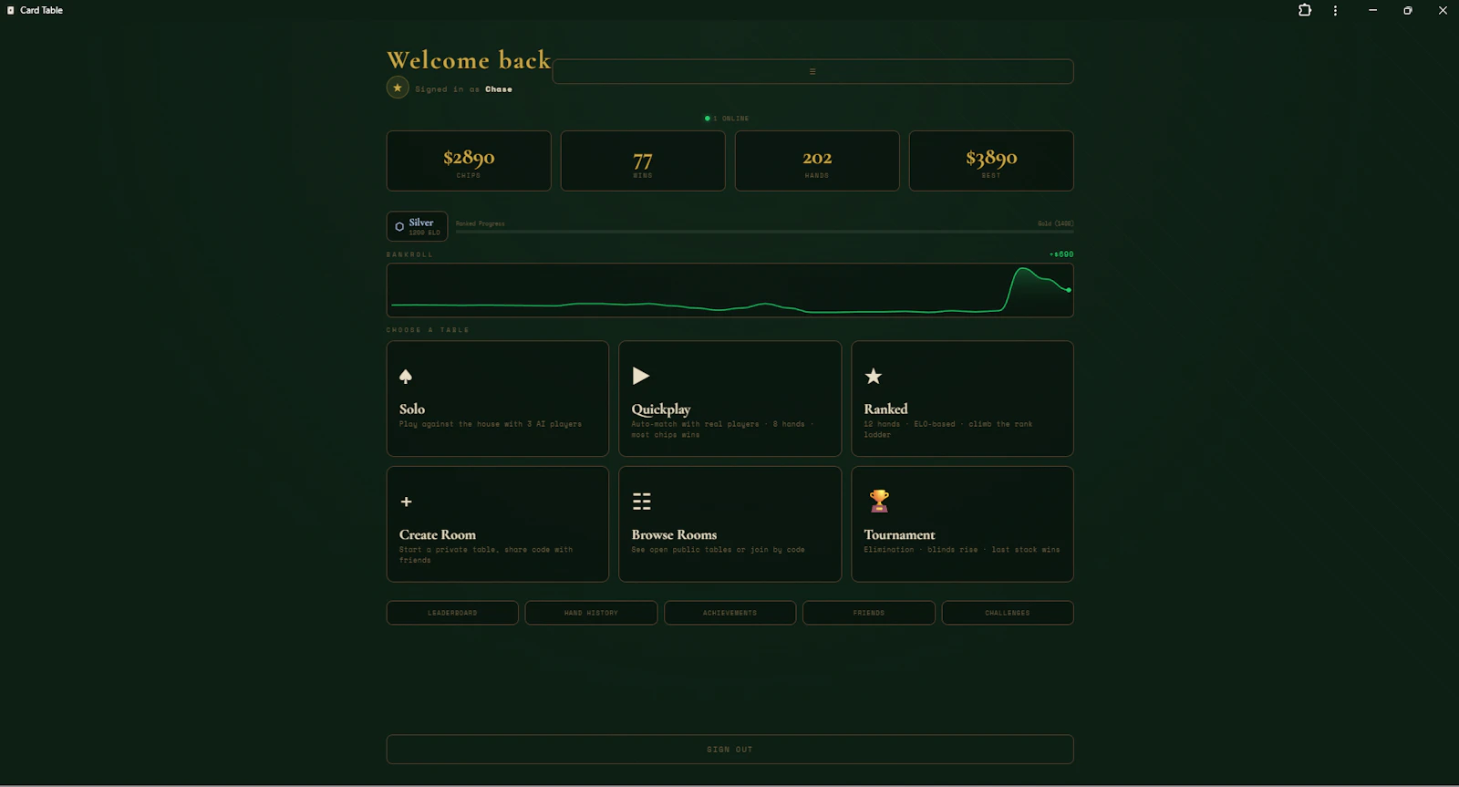 Card Table screenshot 2