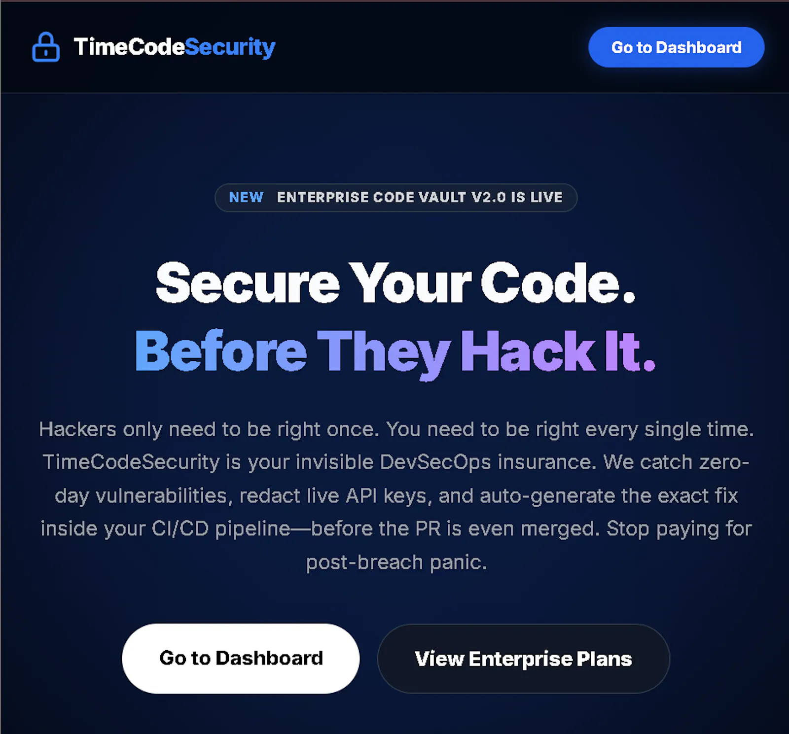 TimeCodeSecurity screenshot 2