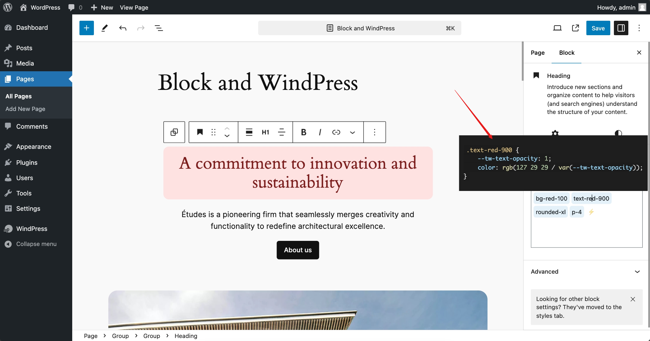 Windpress - Rückenwind -CSS -Integration für WordPress - Plug -and -Play Medien 3