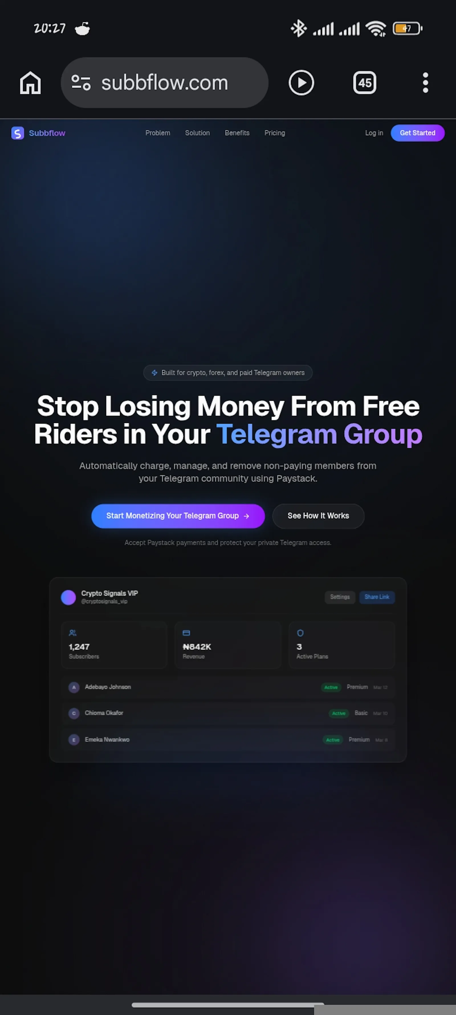 Subbflow screenshot 1