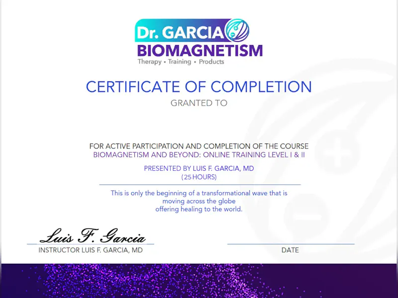 Dr. Garcia Biomagnetism Online Training screenshot 3