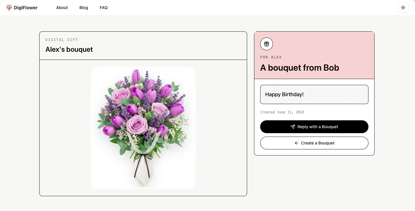Digital Flower Bouquet screenshot 3