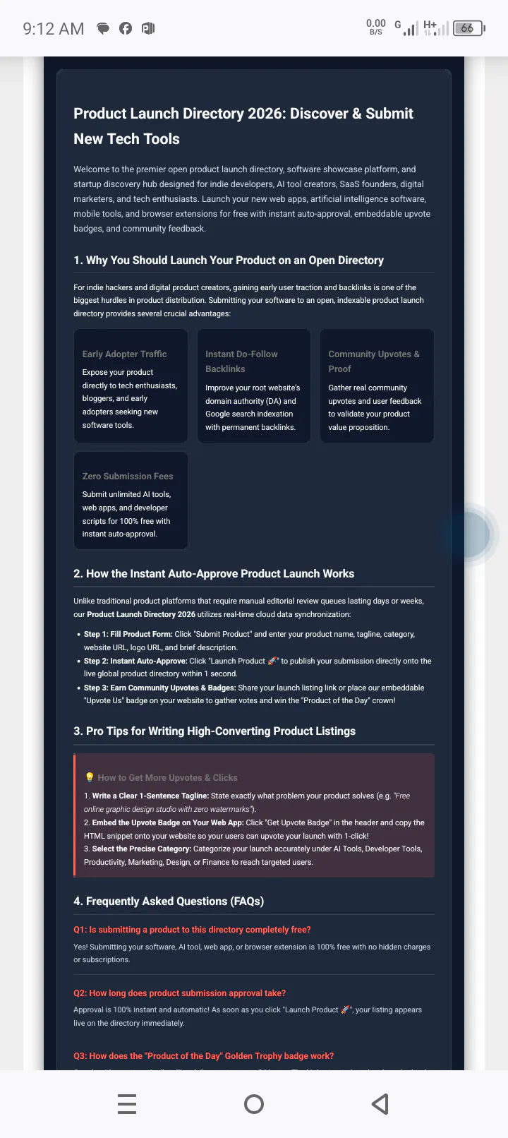 Product Launch Directory gallery image