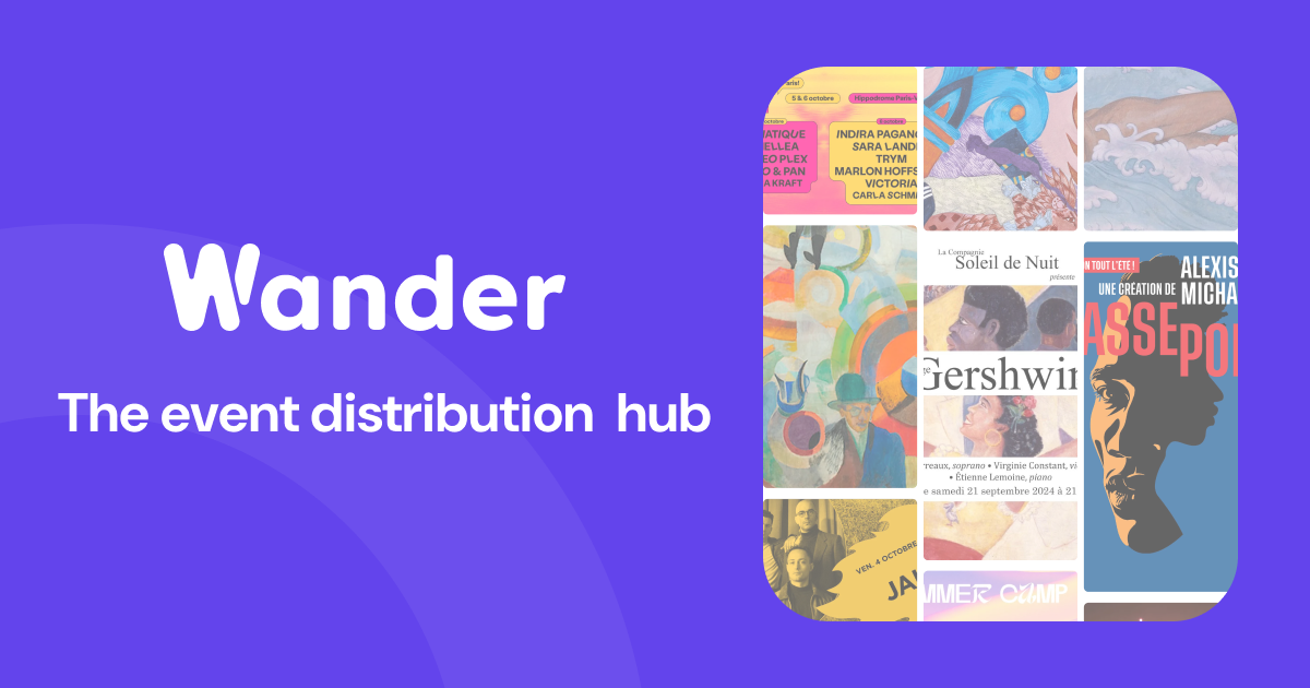 startuptile Wander-Event distribution hub