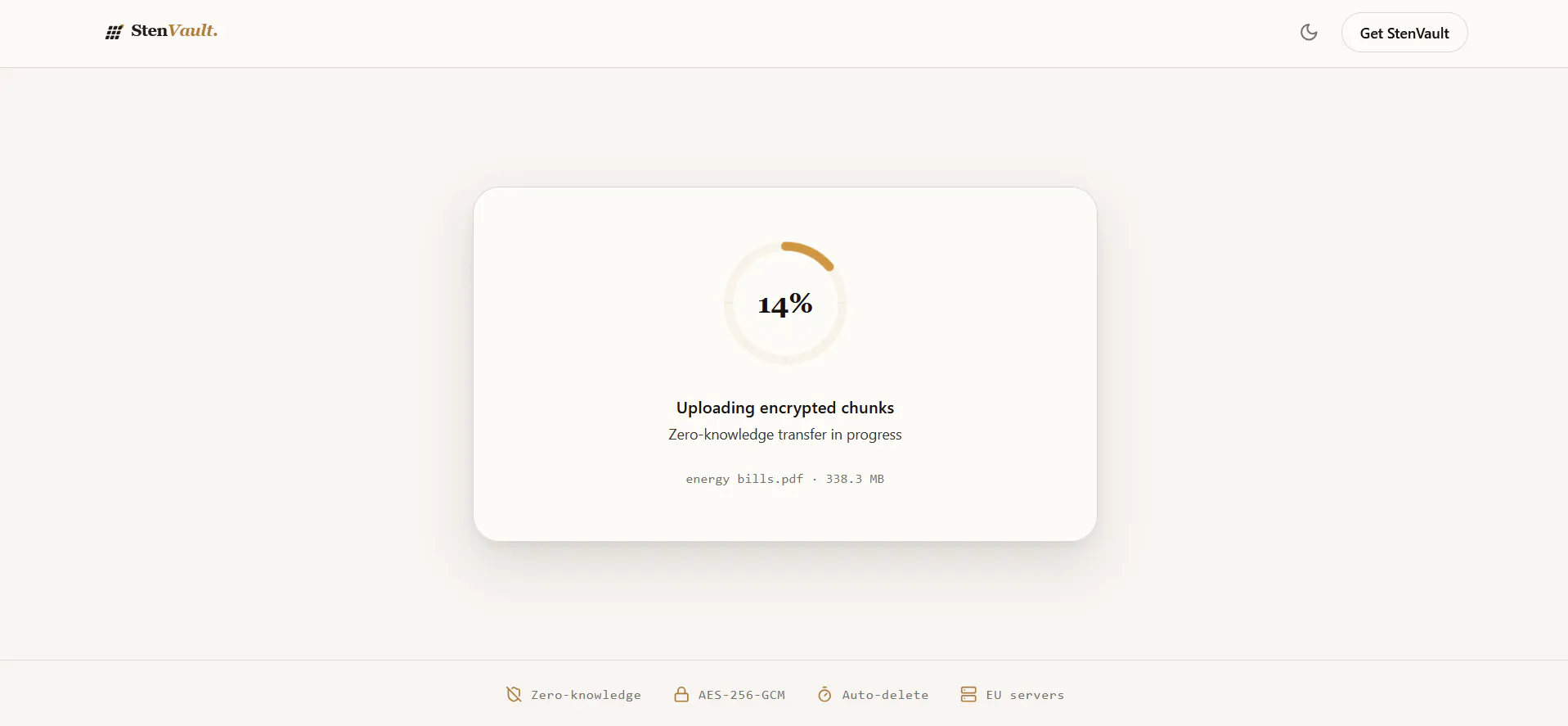 StenVault — Encrypted Cloud Storage gallery image