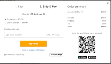 Peach | Ultra-Fast Checkout gallery image