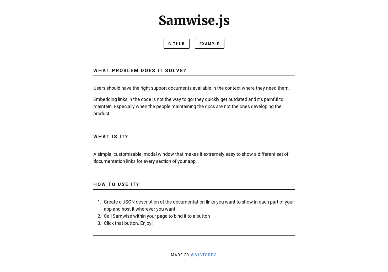 Samwise.js