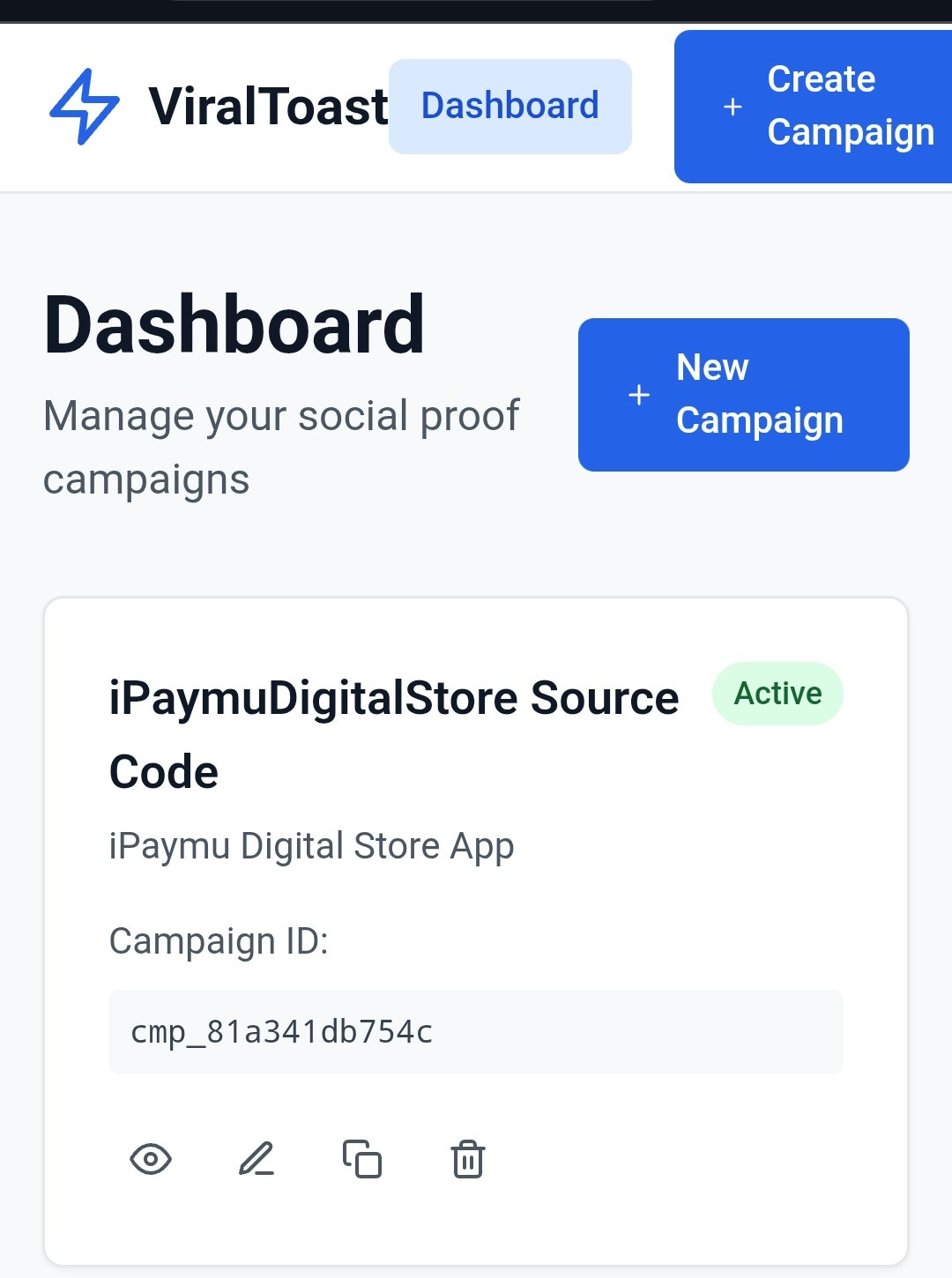 ViralToast - Main screenshot showing features and interface