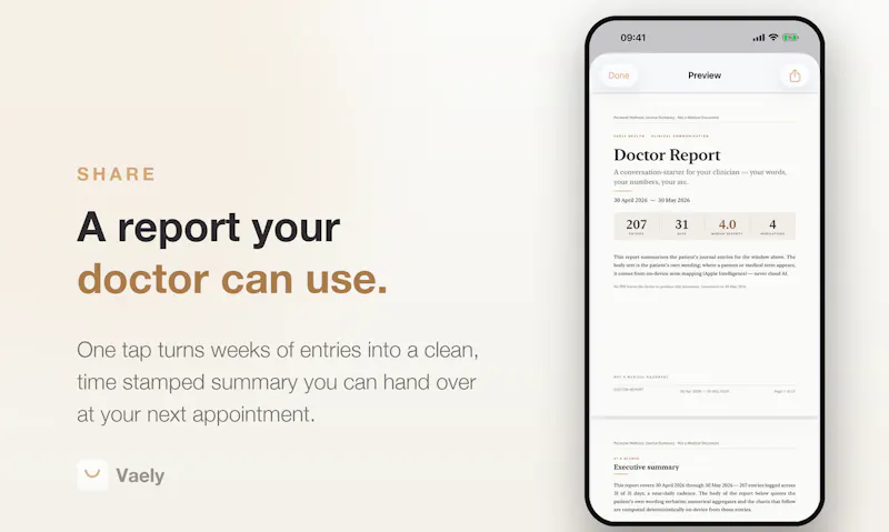 Vaely: Symptom and Pain Tracker screenshot 3