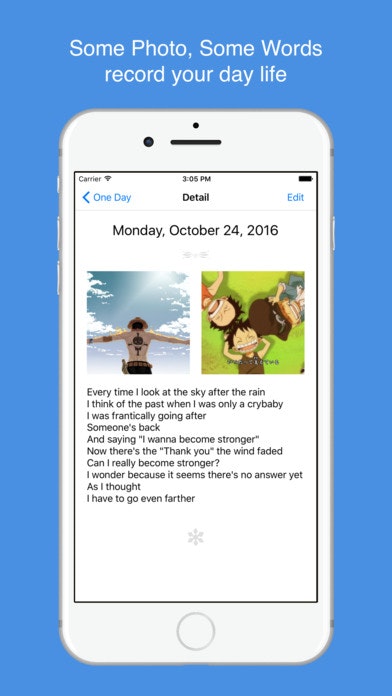 One Day - my private dairy gallery image