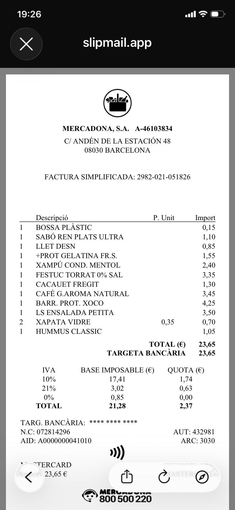 SlipMail - Screenshot 5 showing product features and functionality