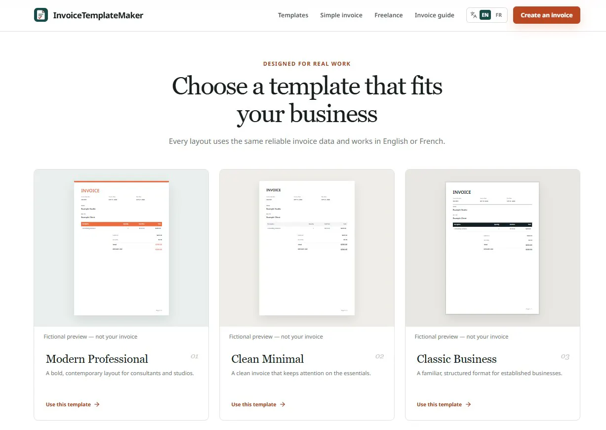 Invoice Template Maker gallery image