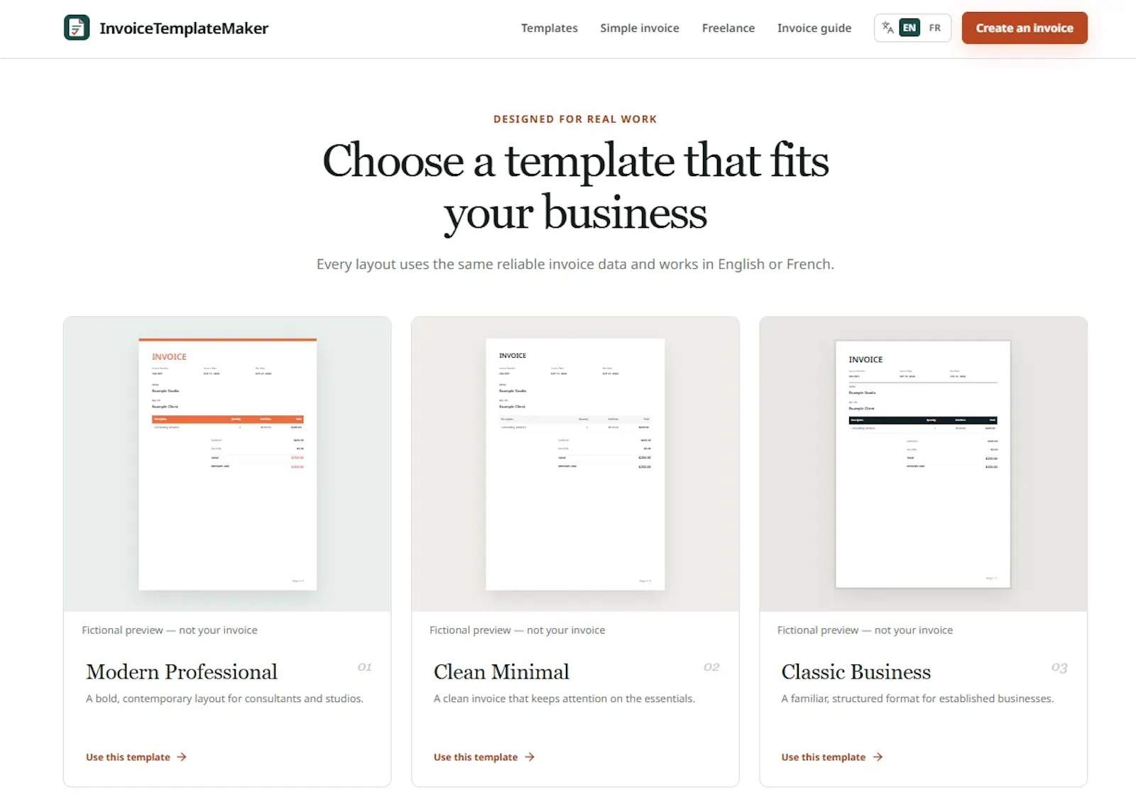 Invoice Template Maker screenshot 1