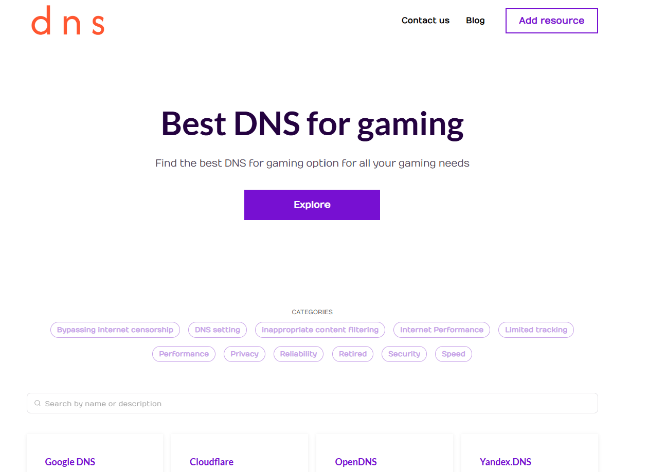 I migliori DNS per il gioco media 2