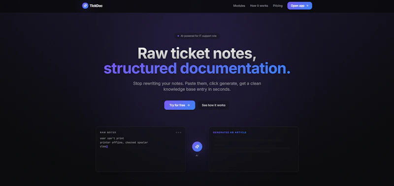 TickDoc screenshot 1