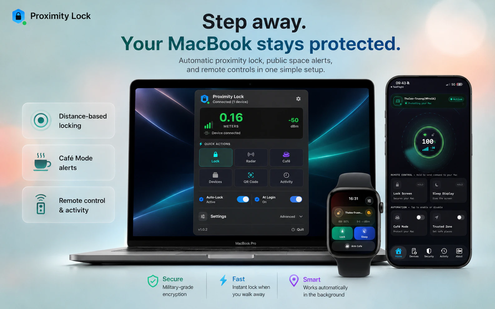 Proximity Lock 截图
