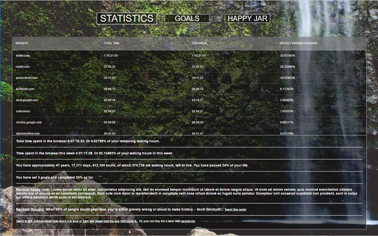 Mindfulness Chrome Extension gallery image