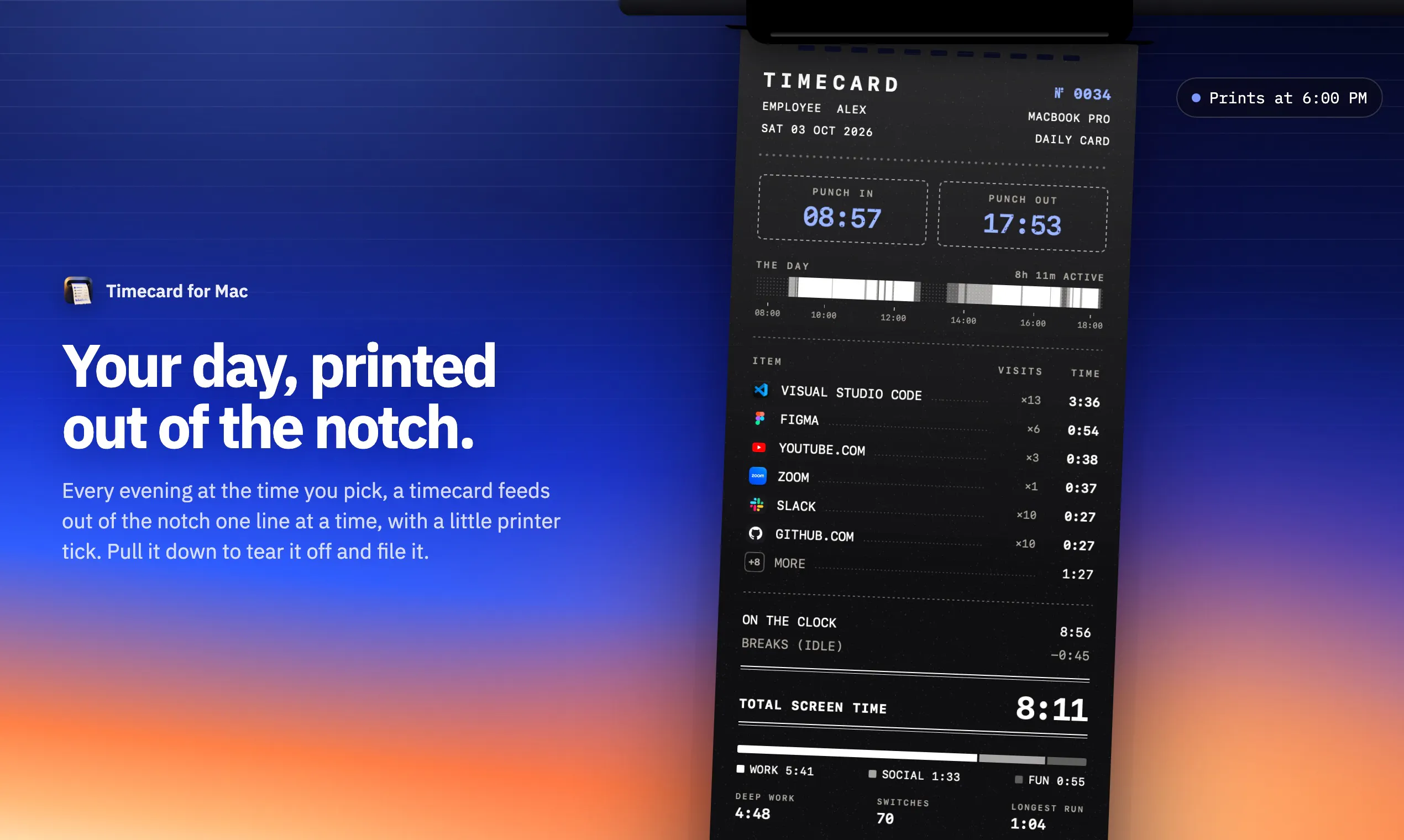 Timecard  gallery image