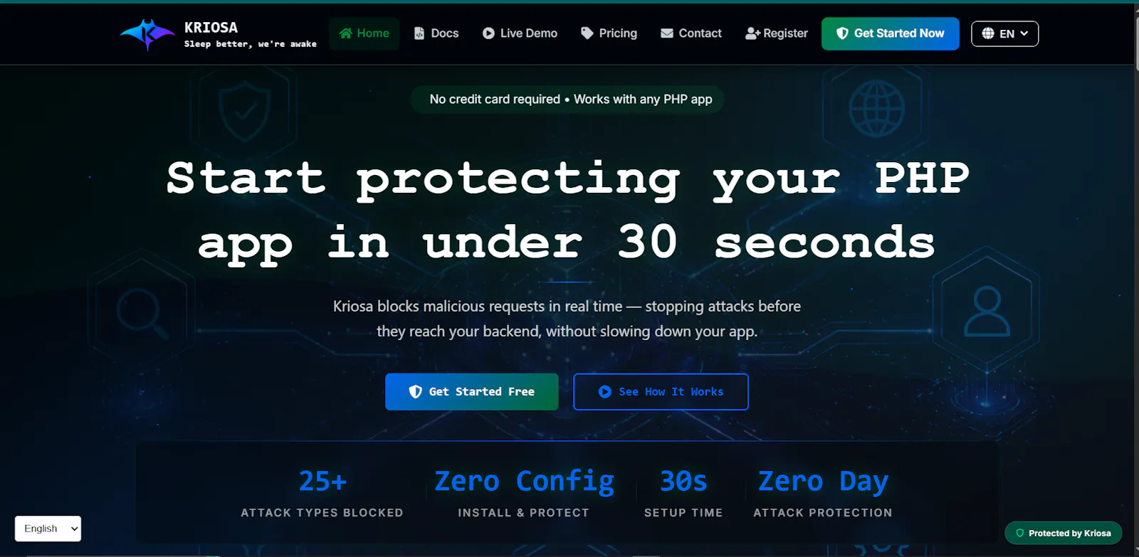 Kriosa Security  screenshot 2