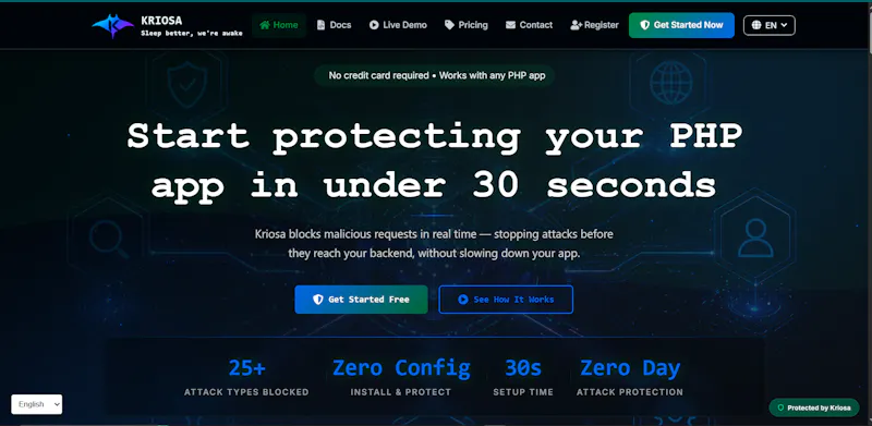 Kriosa Security  screenshot 2