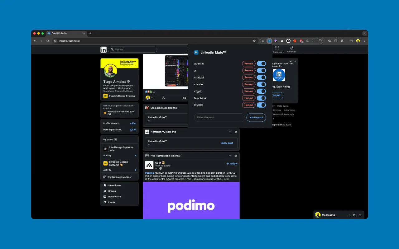 LinkedIn Mute gallery image